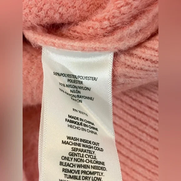 NWT SZ L Nanette Lepore Pink Crewneck Embellished Sweater - Picture 7 of 7